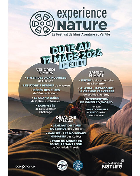 L'affiche officiel de l'évènement Expérience Nature