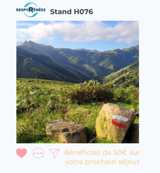 Visuel d'une offre spéciale de Respyrénées : Bénéficiez de 50€ sur votre prochain séjour
