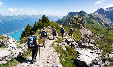 Une balade sur la crête de la montagne