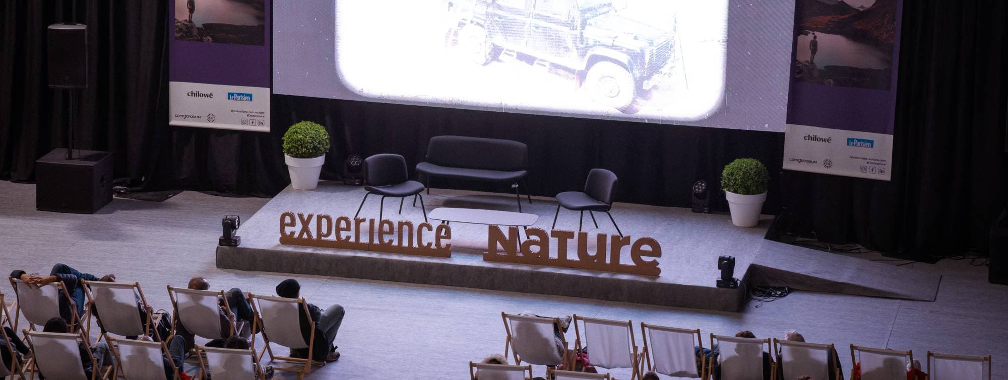 vue du dessus du festival expérience nature