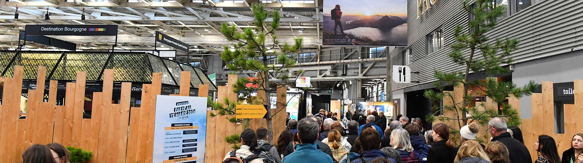 L'entrée du salon Destinations Nature