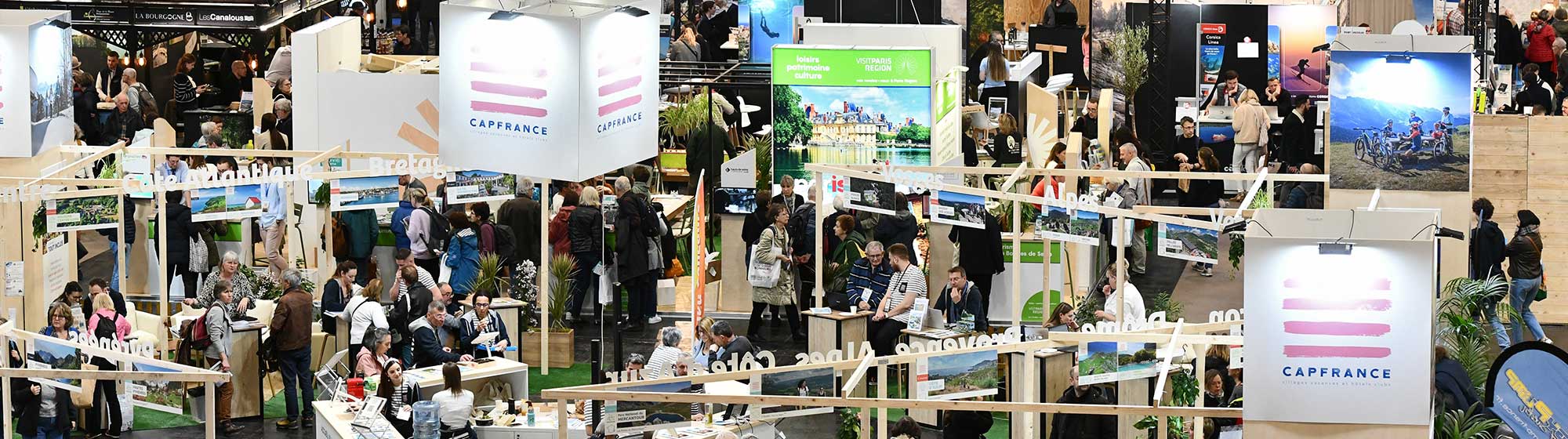 vue aérienne du salon Destinations nature