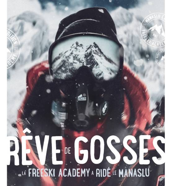 L'affiche de film "Rêve de gosses" avec un skieur