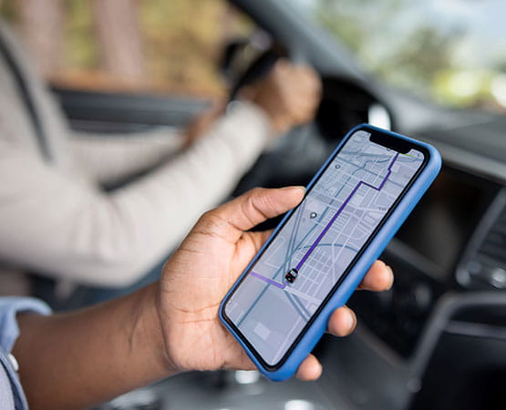Le GPS indique le chemin à prendre