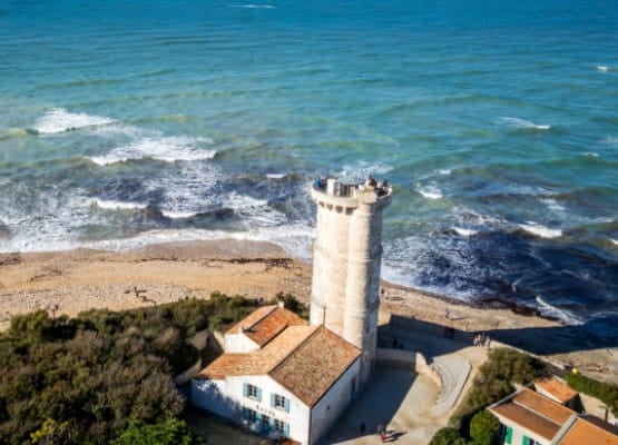 Vue en hauteur du phare