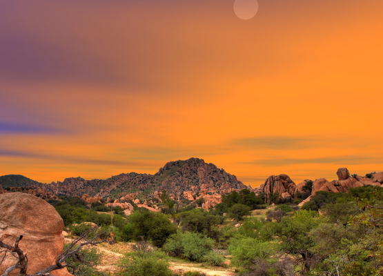 Coucher du soleil au Texas