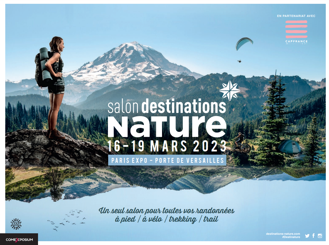 Affiche Salon Destinations Nature 2023 - format paysage 